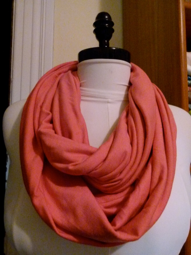 cotton/bamboo jersey infinity scarf